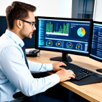 **

"A professional cybersecurity analyst, fully clothed in appropriate business casual attire, working at a brightly lit desk in a modern office, analyzing network traffic on multiple monitors.  Clean workspace, organized documents, safe for work, appropriate content, professional, perfect anatomy, natural proportions, high quality, detailed face, friendly expression."

**
