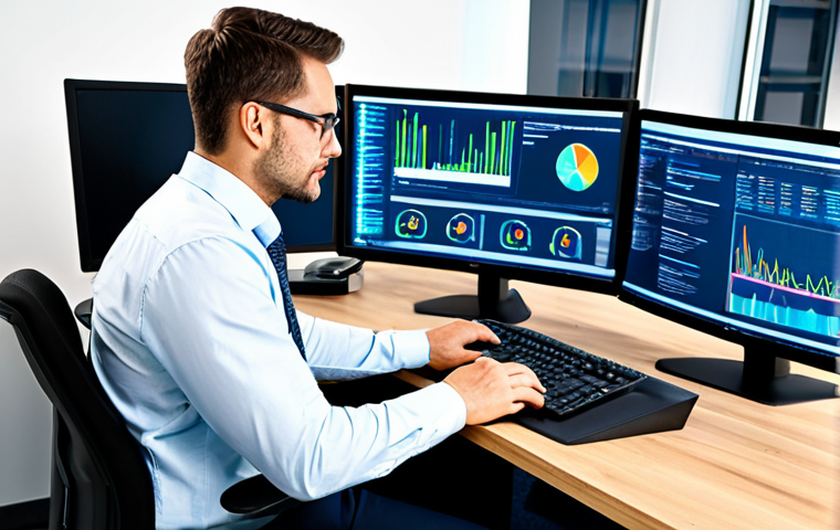 **

"A professional cybersecurity analyst, fully clothed in appropriate business casual attire, working at a brightly lit desk in a modern office, analyzing network traffic on multiple monitors.  Clean workspace, organized documents, safe for work, appropriate content, professional, perfect anatomy, natural proportions, high quality, detailed face, friendly expression."

**